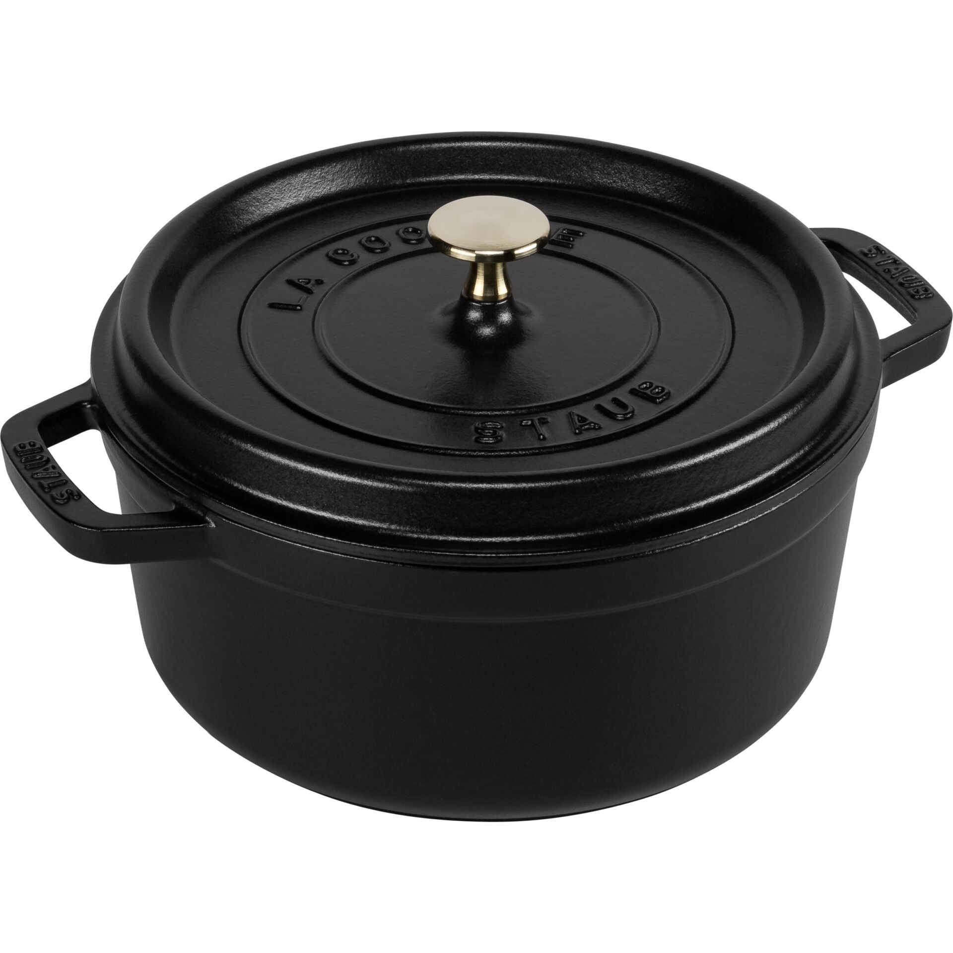 Staub Cocotte - Staub Cocotte, Black, Cast iron, 20 cm, 3.4 kg