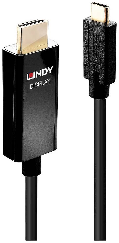 Lindy Câble adaptateur USB type C vers HDMI 4K60 avec HDR, 2m -