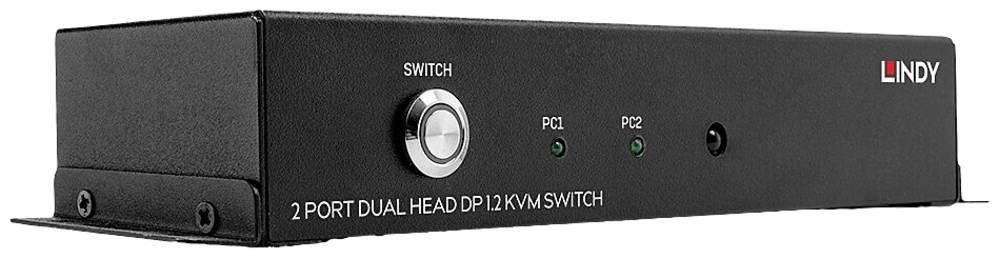 Lindy 2 Port Dual Head DisplayPort 1.2 KVM Switch - Lindy 2 Port Dual
