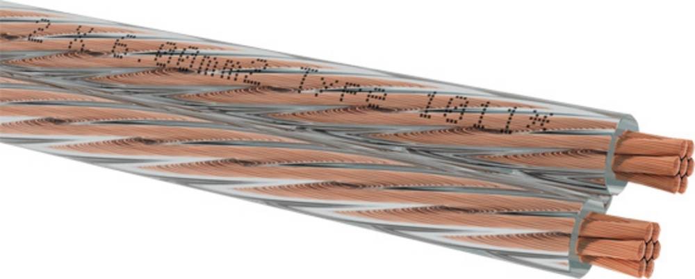Oehlbach D1C312 Lautsprecherkabel 2 x 6mm² Transparent 1St.