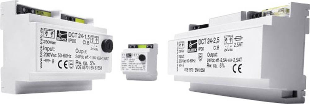 Block DCT 24-0,5 Ungeregelte Gleichstromversorgung 24 V/DC 0.50A 12W