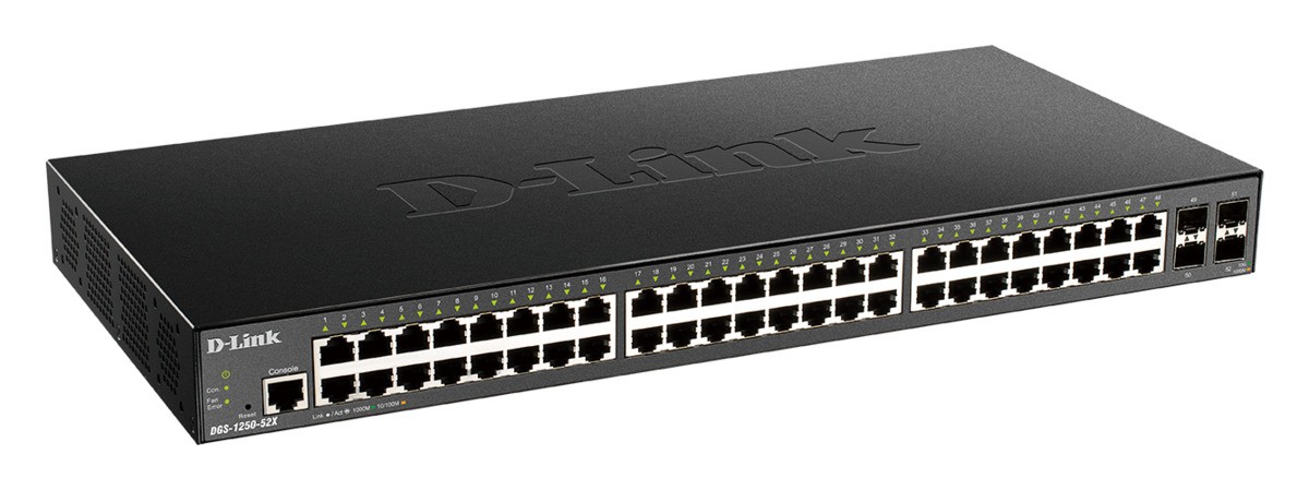 D-Link 48-port Gigabit Smart Managed Switch with 4 x 10G SFP+ - D-
