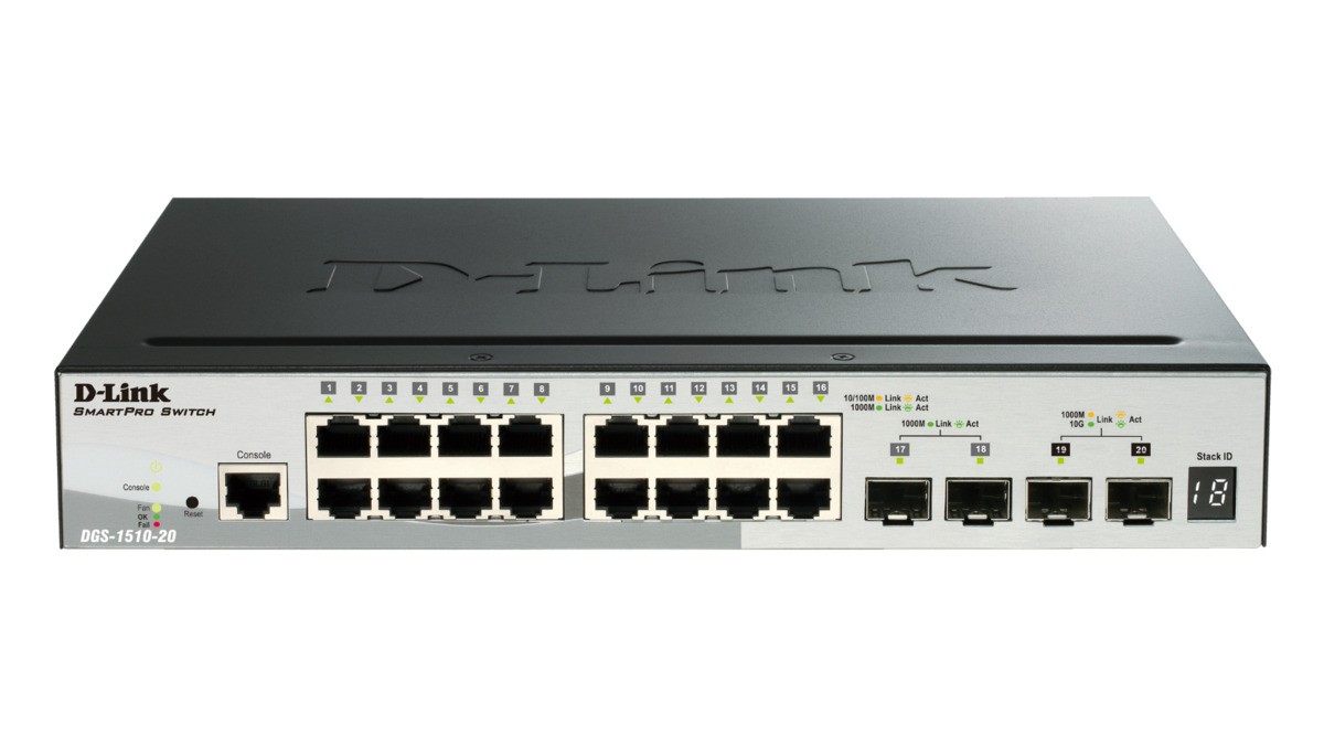 D-Link DGS-1510-20/E commutateur réseau Géré L2/L3 Gigabit