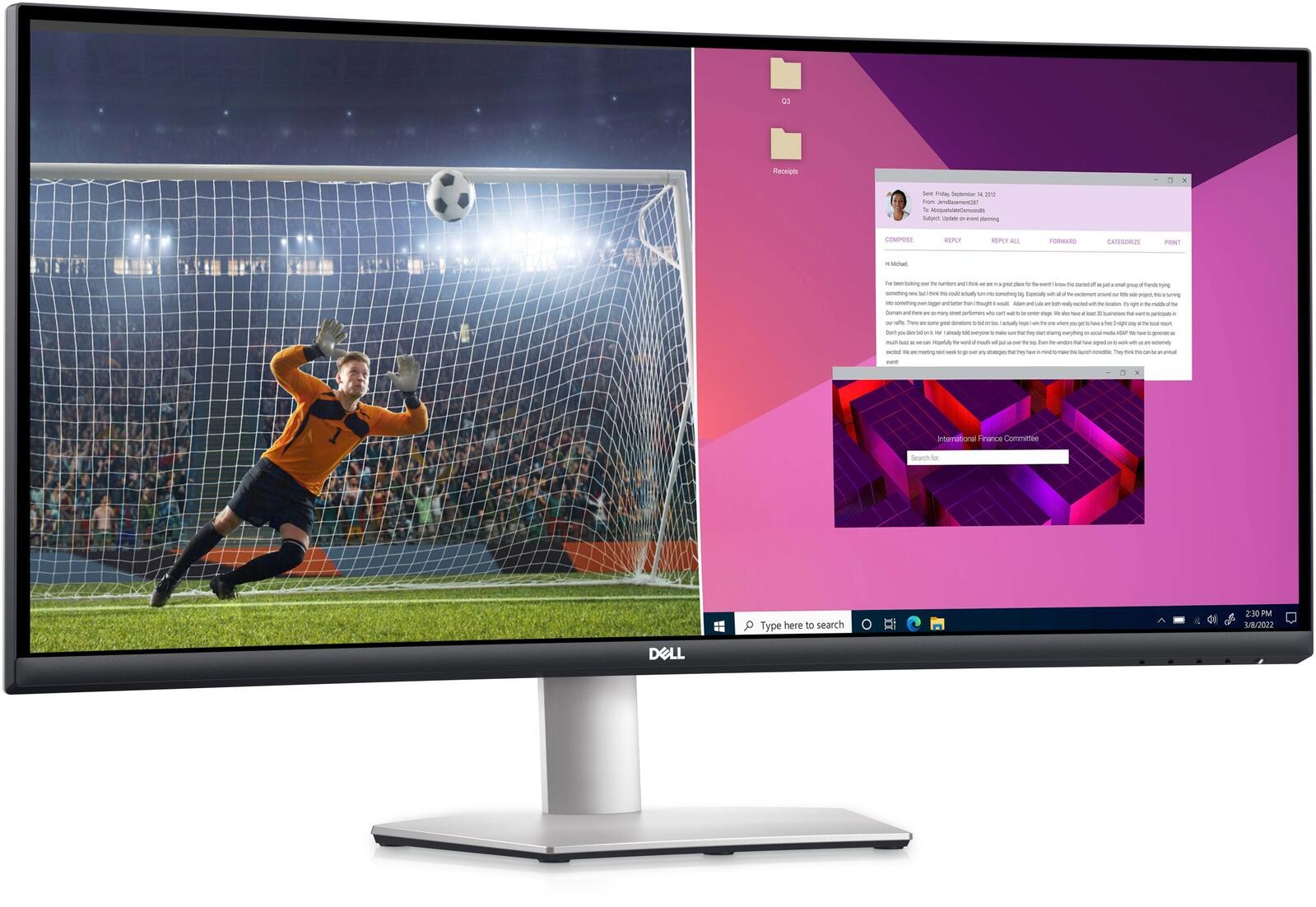DELL S Series S3423DWC computer monitor 86.4 cm (34") 3440 x 1440
