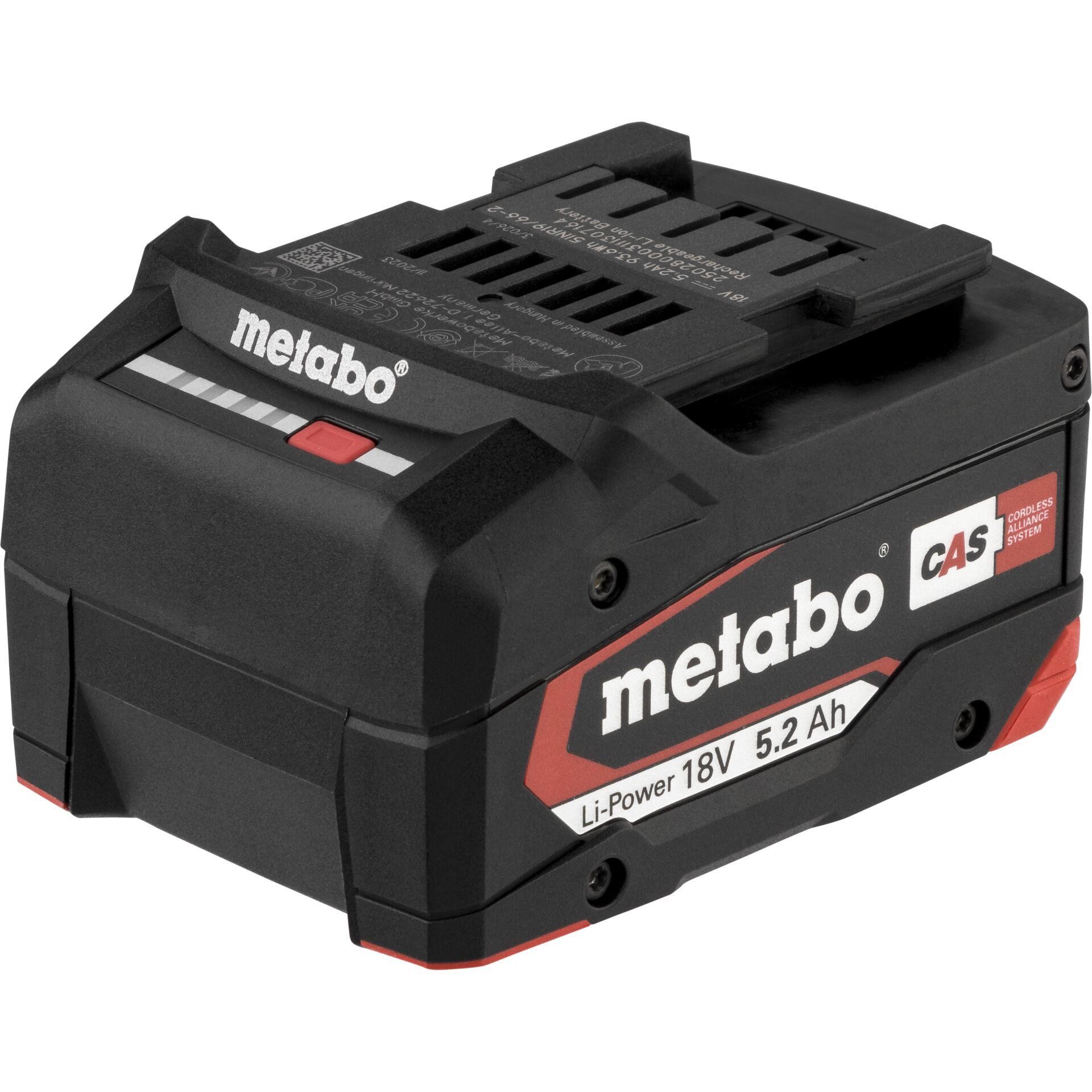 Metabo 625028000 Li-Power Akkupack 18 V - 5,2 Ah \ AIR COOLED\
