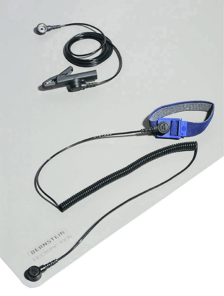 Bernstein Tools for Electronics 9-361 ESD-Tischmatten-Set Platin-Grau