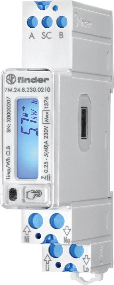 Finder 1 Phase LCD Energy Meter - Finder 1 Phase LCD Energy Meter