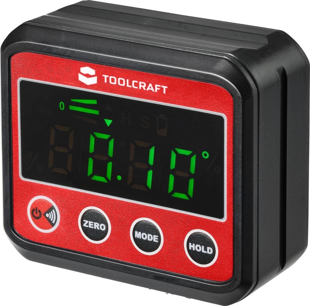 TOOLCRAFT TO-7308984 Digitale Wasserwaage avec Magnet 68.4mm 360° 0.1