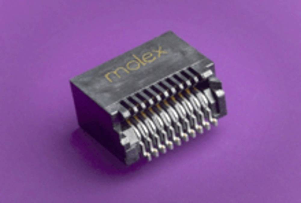 Molex SFP-Buchsenleiste Polzahl Gesamt 20 Rastermaß: 0.8mm 744410001-