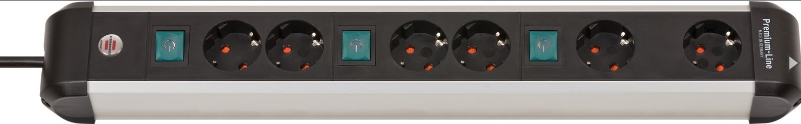 Brennenstuhl 1391030601 power strip with Schalter silver, black