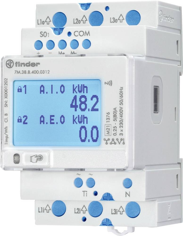 Finder Energiezähler 7M.38.8.400.0312