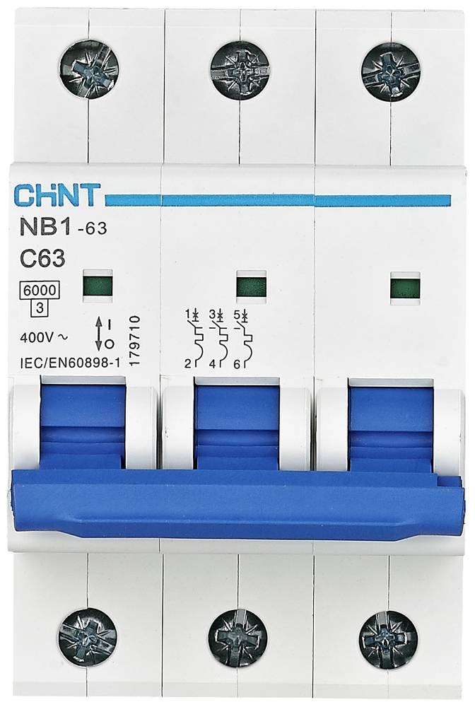 Chint 179699 NB1-63 3P C13 6kA DB Leitungsschutzschalter 3polig 13A