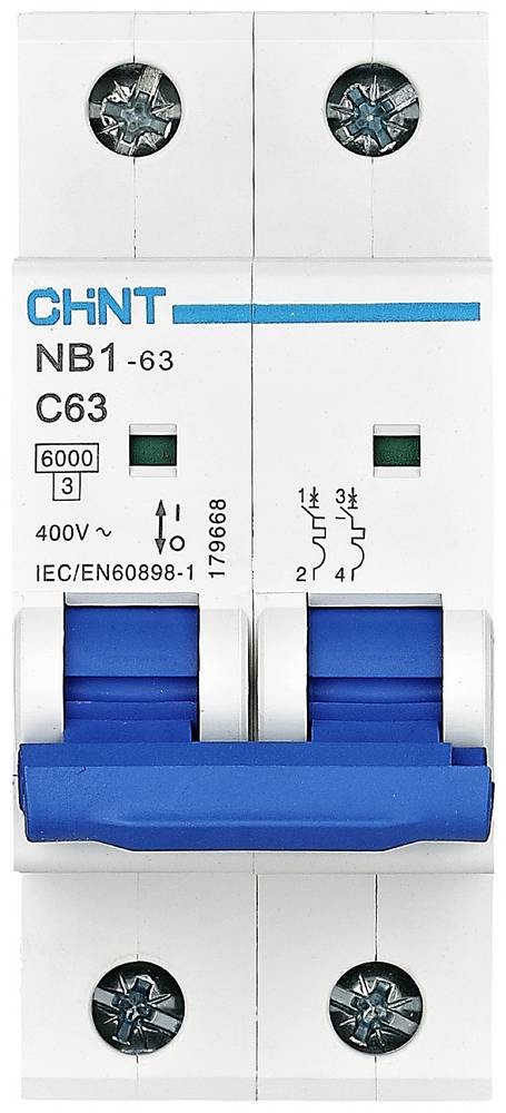 Chint 179657 NB1-63 2P C13 6kA DB Leitungsschutzschalter 2polig 13A