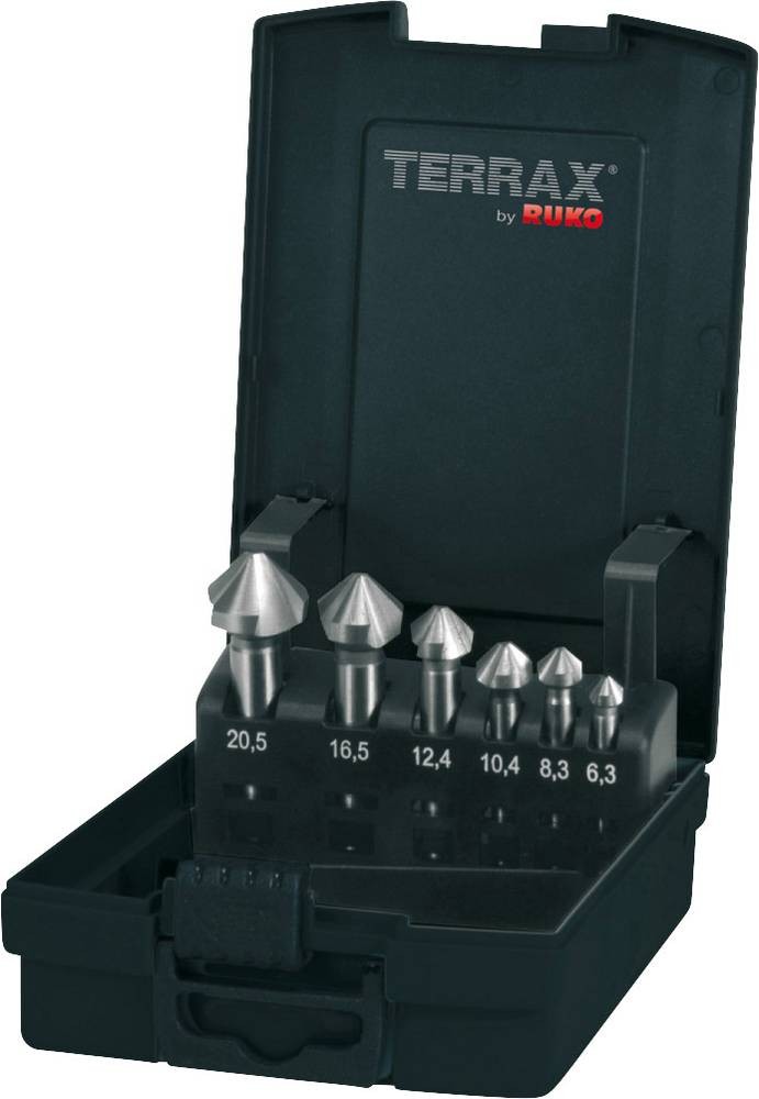 RUKO A102152RO Kegelsenker-Set 6.3 mm, 8.3 mm, 10.4 mm, 12.4 mm, 16.5