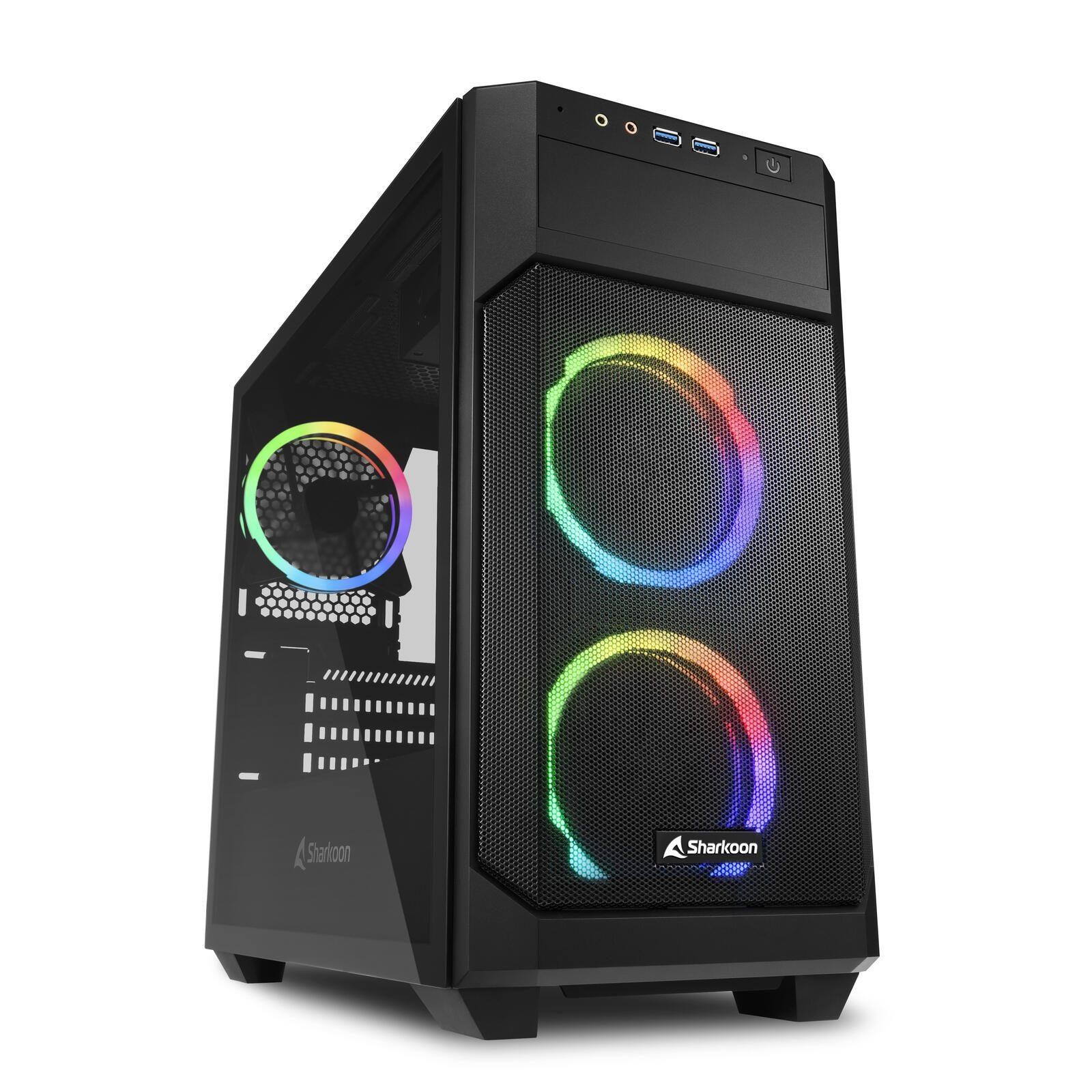 Sharkoon V1000 RGB Micro Torre Negro - Sharkoon V1000 RGB, Micro