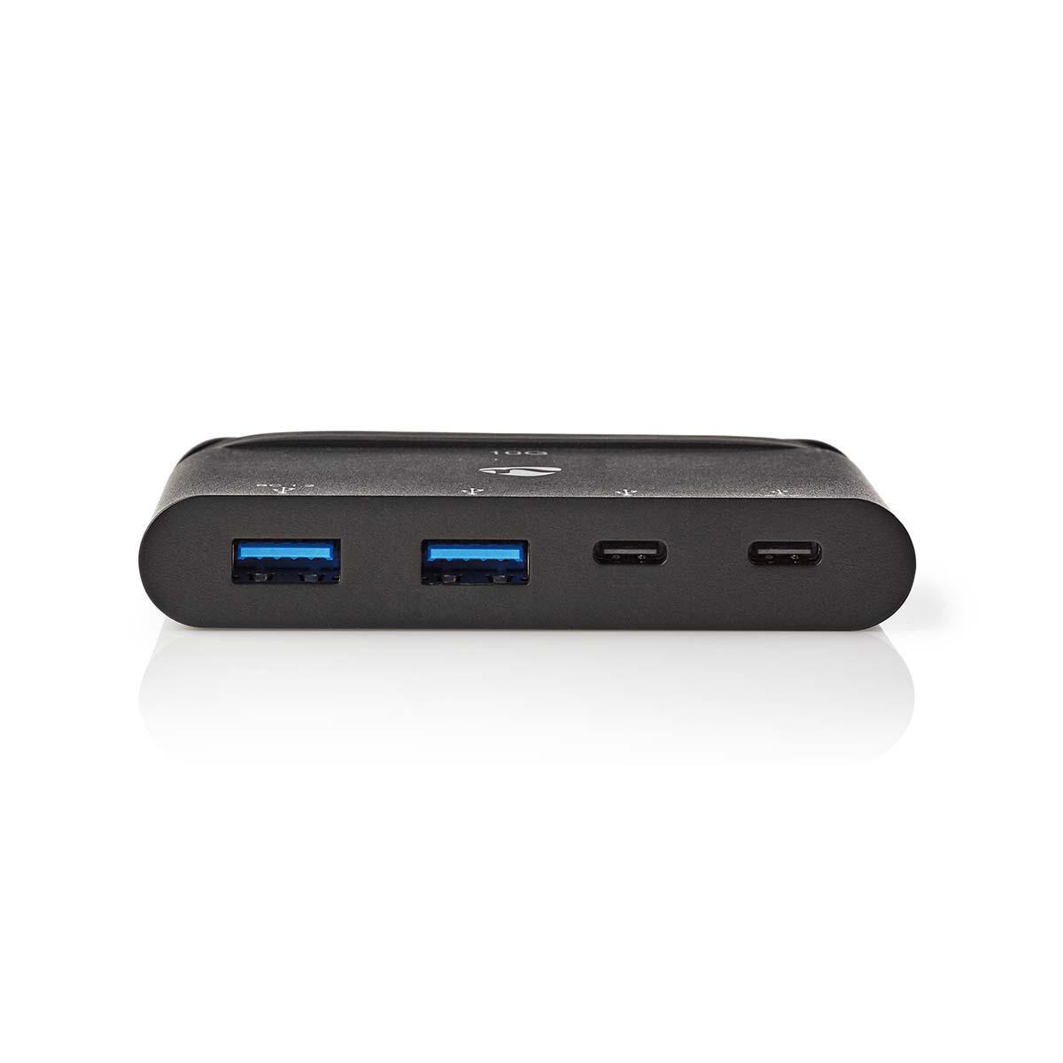 Nedis TCARF250BK hub de interfaz USB 3.2 Gen 1 (3.1 Gen 1) Type-C
