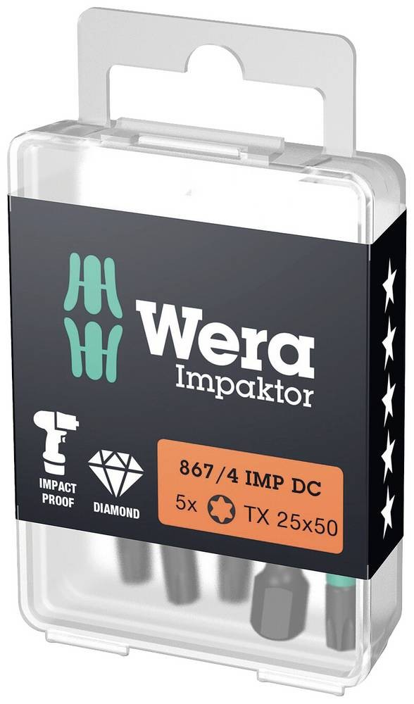 Wera 05057667001 Torx-Bit T 40 F 6.3 5St.