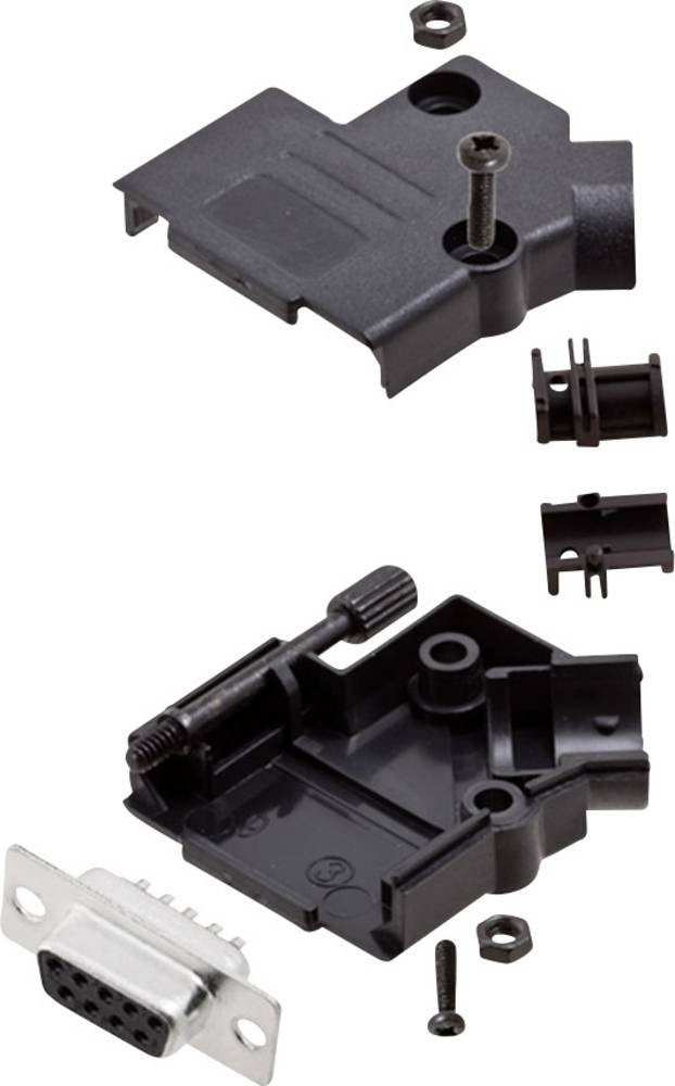 Encitech D45PK-P-09-DBS-K 6355-0034-11 D-SUB Buchsenleisten-Set 45°