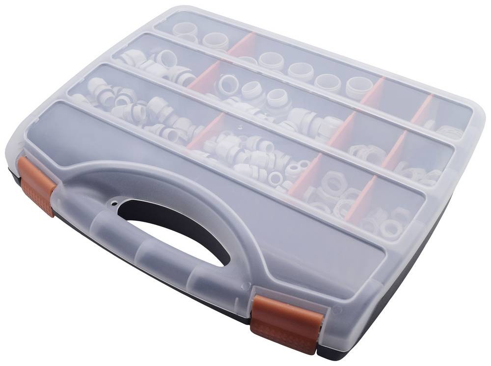 Quadrios 2102CA111 Kabelverschraubung Sortiment PA66 light grey (RAL