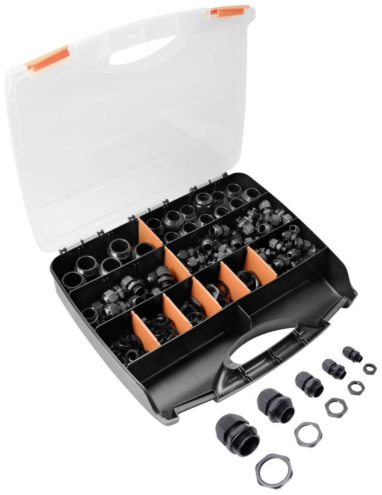 Quadrios 2102CA110 Kabelverschraubung Sortiment PA66 black (RAL 9005)