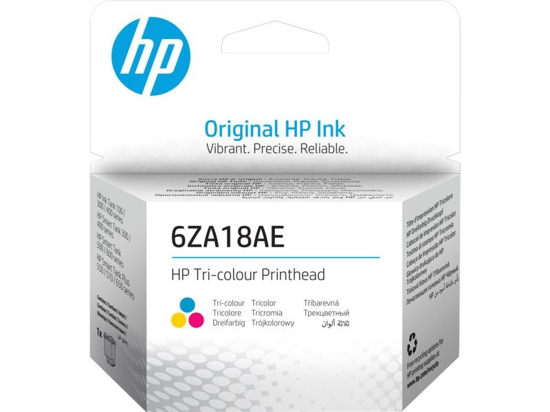 HP Testina di stampa originale 6ZA18AE, tricromia - HP Testina di