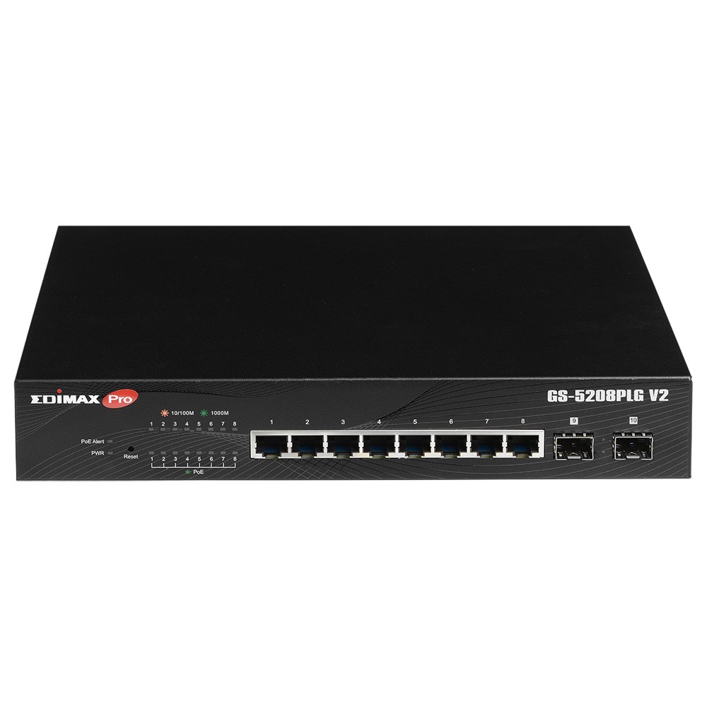 Edimax GS-5208PLG V2 network switch Managed Gigabit Ethernet (10/100/