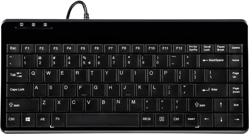 Perixx PERIBOARD-409DEH USB Tastatur Deutsch, QWERTZ Schwarz USB-