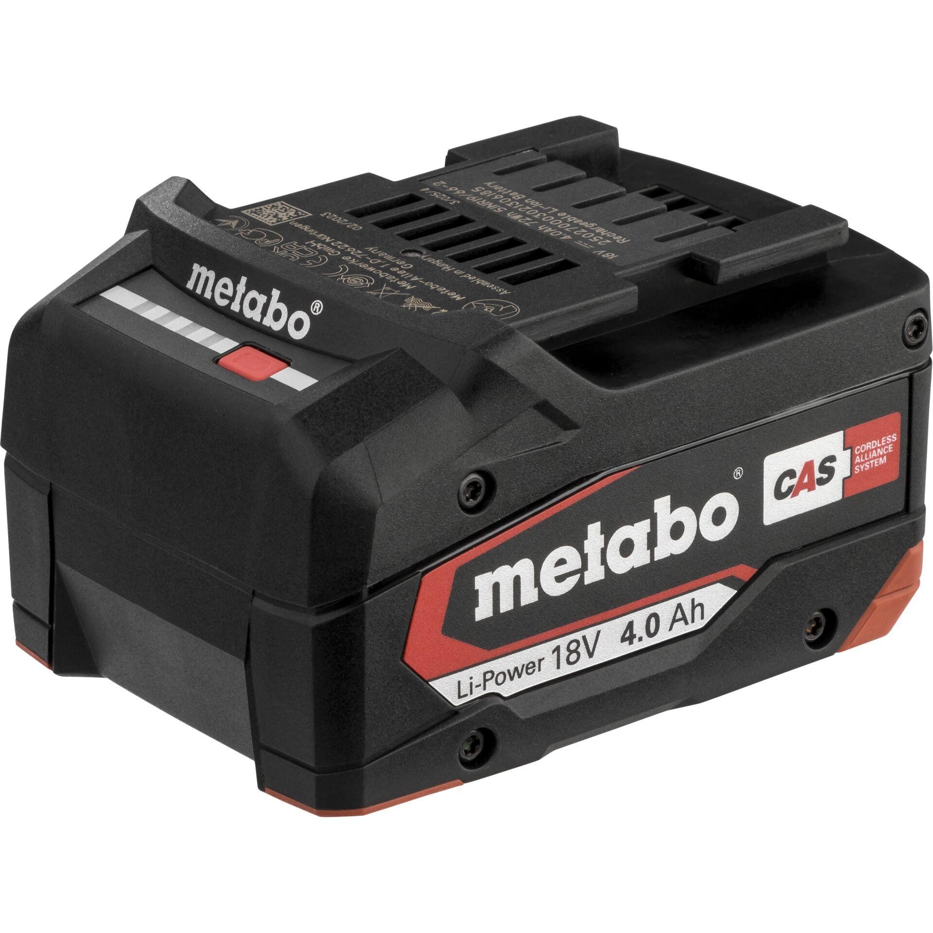 Metabo 625027000 Werkzeug-Akku 18 V 4.0 Ah Li-Ion
