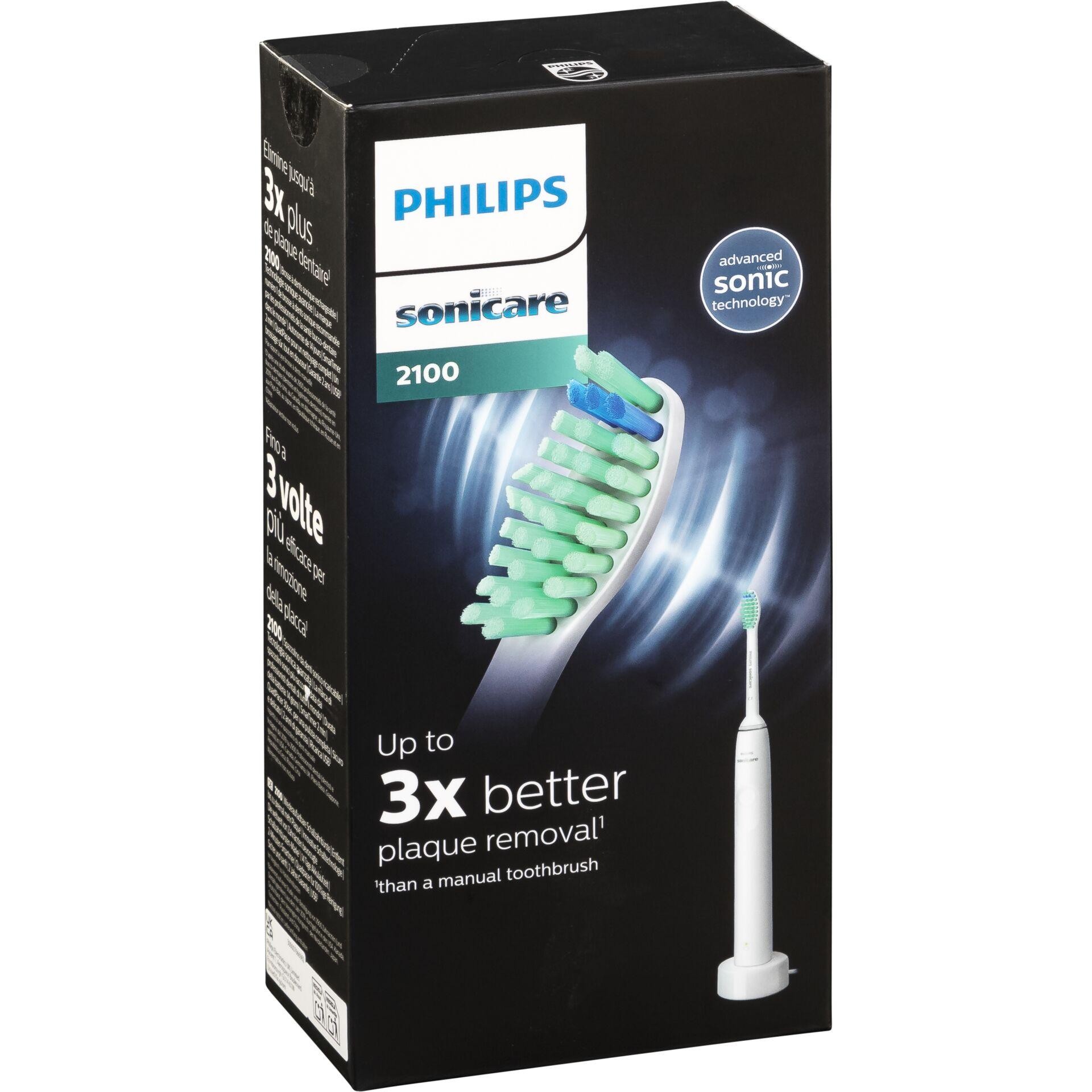 Philips Sonicare 2100 HX3651/13 Elektrische Zahnbürste Weiß