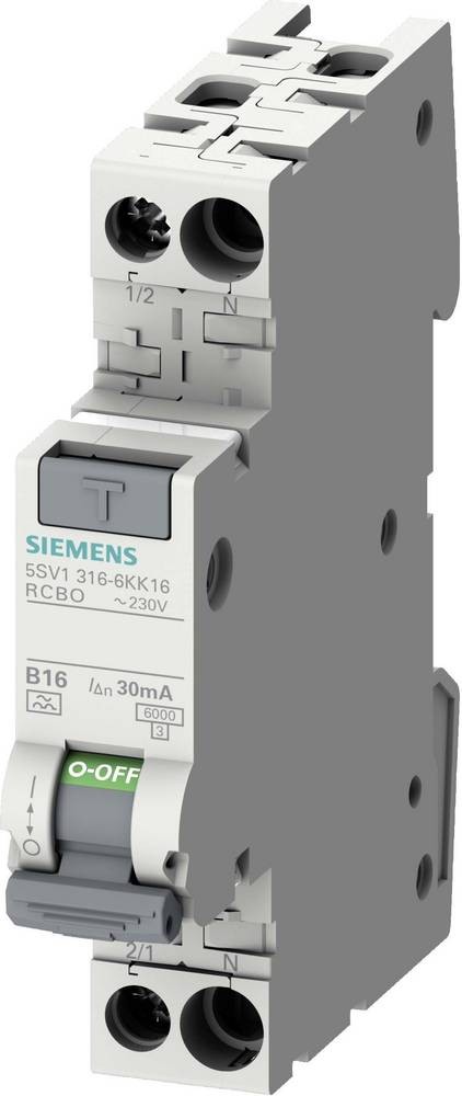 Siemens 5SV13163KK16 FI-Schutzschalter/Leitungsschutzschalter 16A 0.