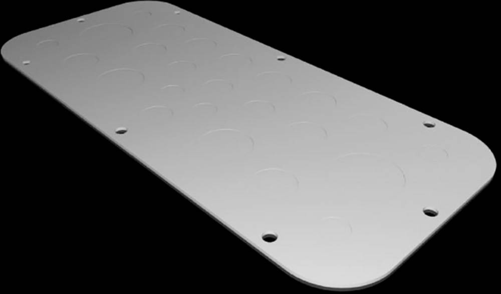 Rittal AX 2572.100 Rack plate - Rittal AX 2572.100, Rack plate, Light