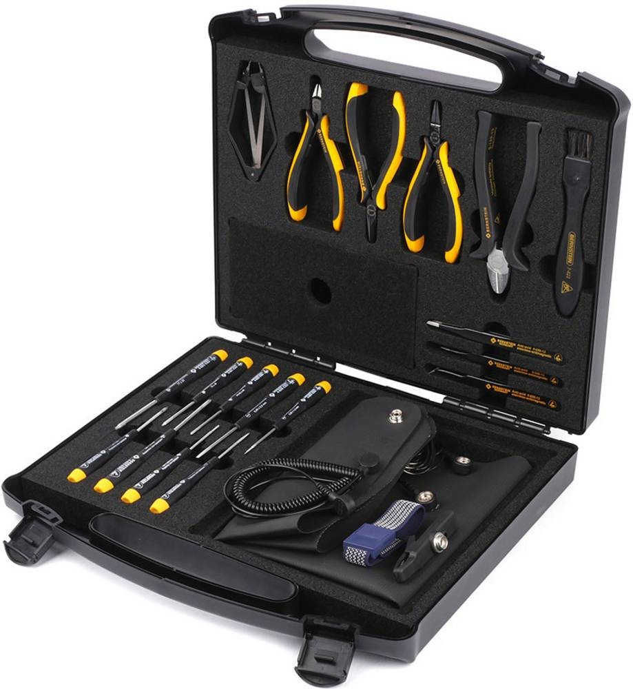 Bernstein Tools for Electronics 2280 Werkzeugset ESD, Profi im Koffer