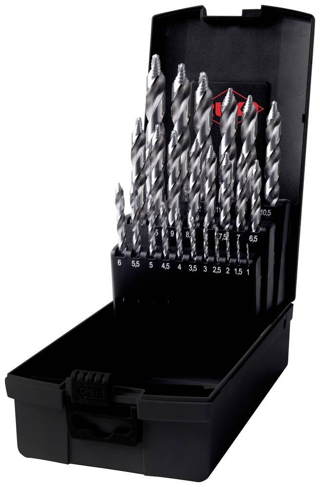 RUKO 259215RO ULTIMATECUT HSS-G Spiralbohrer-Set 25teilig 1 mm, 1.5