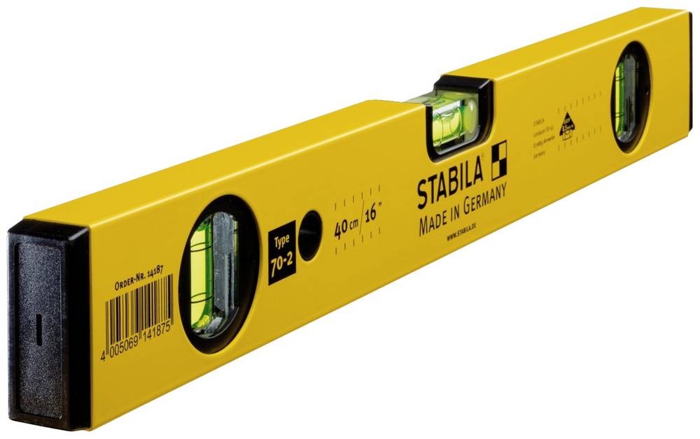Stabila Type 70-2, 40cm 14187 Leichtmetall-Wasserwaage 40cm 0.5 mm/m