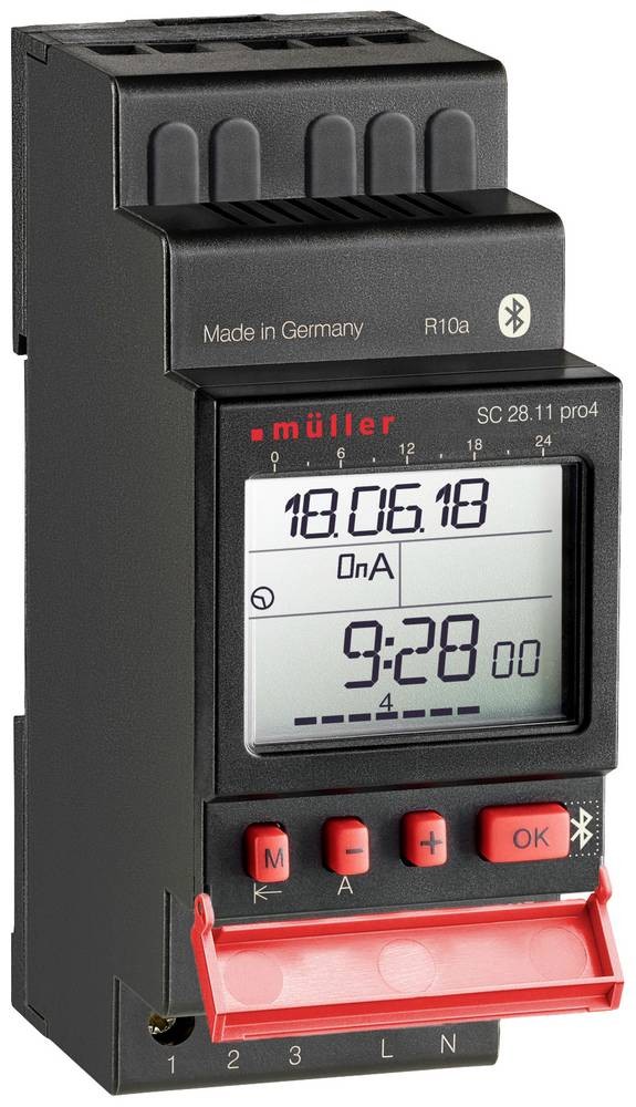 Müller SC 28.11 pro4 230V 50-60Hz Hutschienen-Zeitschaltuhr digital