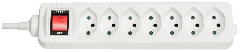 Lindy 73168 power extension 7 AC outlet(s) Indoor White - Lindy 73168,