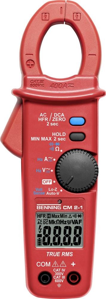 Benning CM 2-1 Stromzange, Hand-Multimeter digital LoZ CAT IV 300 V,