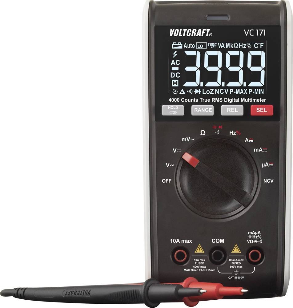 VOLTCRAFT VC171 Hand-Multimeter kalibriert (ISO) digital CAT III 600V