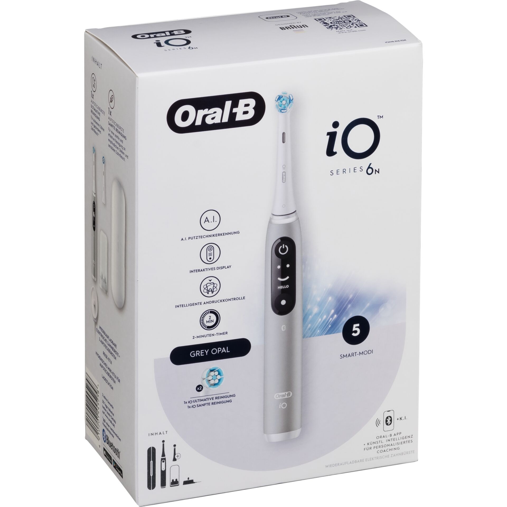 Braun 445258 electric toothbrush Adult Vibrating toothbrush Grey -