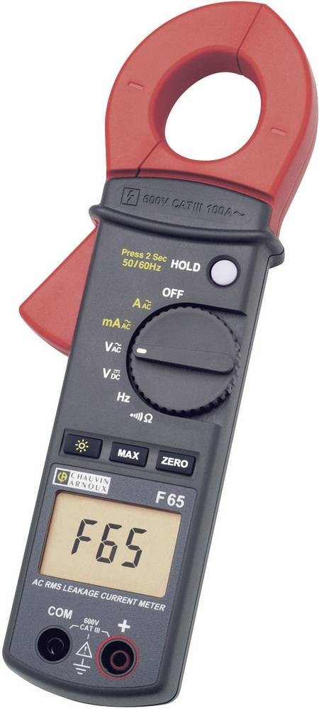 Chauvin Arnoux F65 Stromzange digital CAT III 600V Anzeige (Counts):