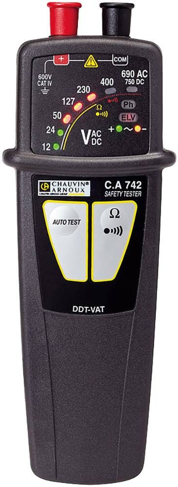 Chauvin Arnoux C.A 742 Zweipoliger Spannungsprüfer CAT IV 600V LED,