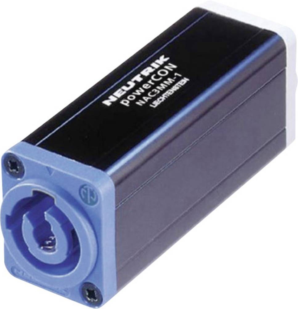 Neutrik NAC3MM-1 cable gender changer powerCON Black, Blue - Neutrik