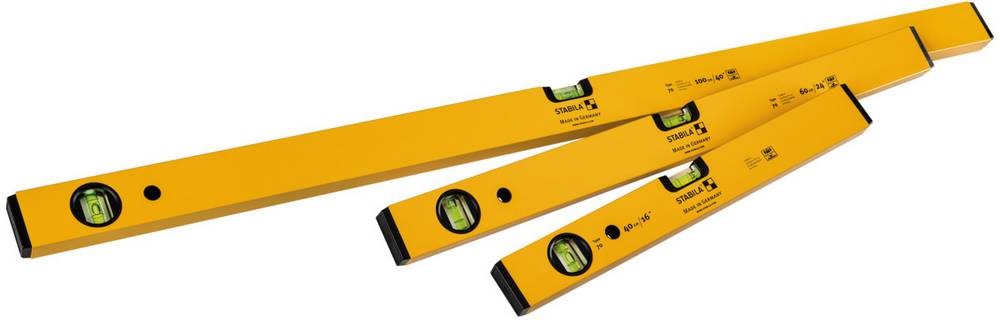Stabila Classic set 70 (100 cm, 60 cm, 40 cm) 19819 Wasserwaagen-Set