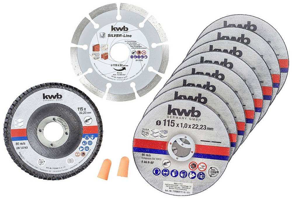 Kwb 712041 Trennscheiben-Set 115mm 10 St. stainless steel