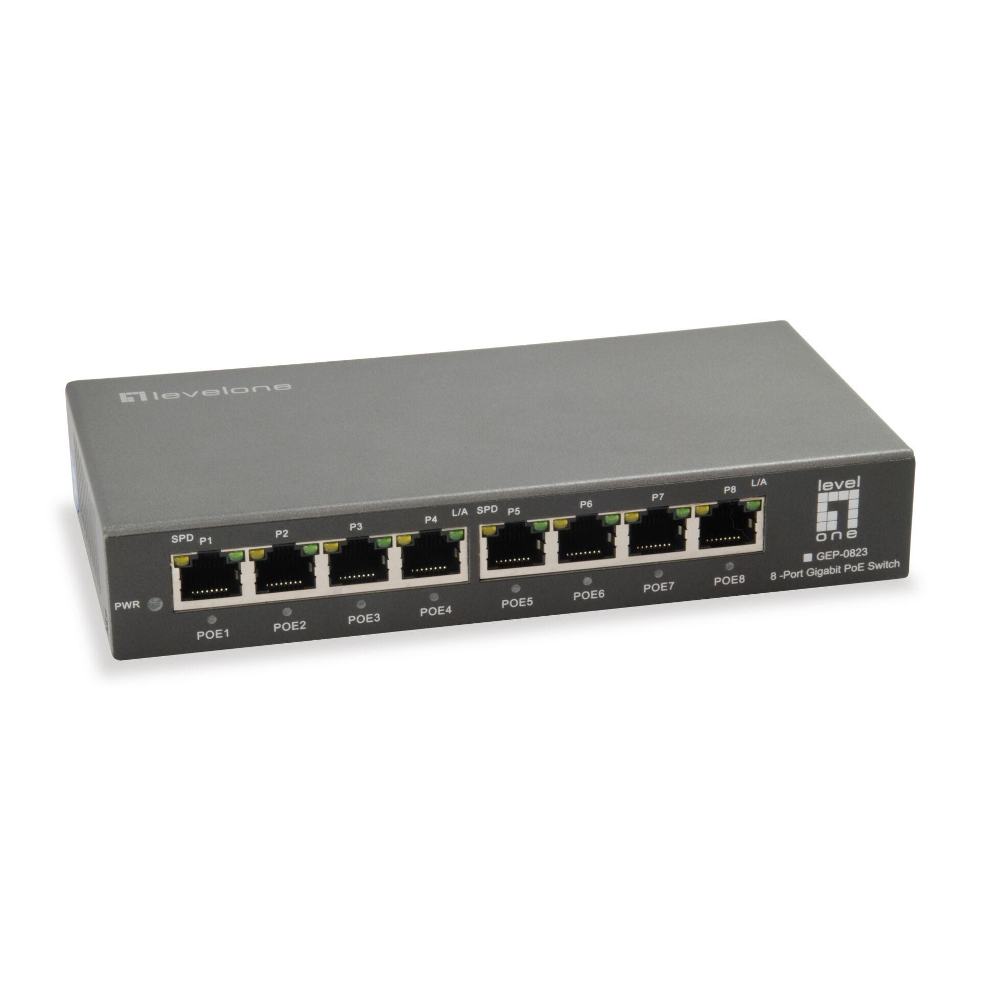 LevelOne GEP-0823 switch Gigabit Ethernet (10/100/1000) Energía