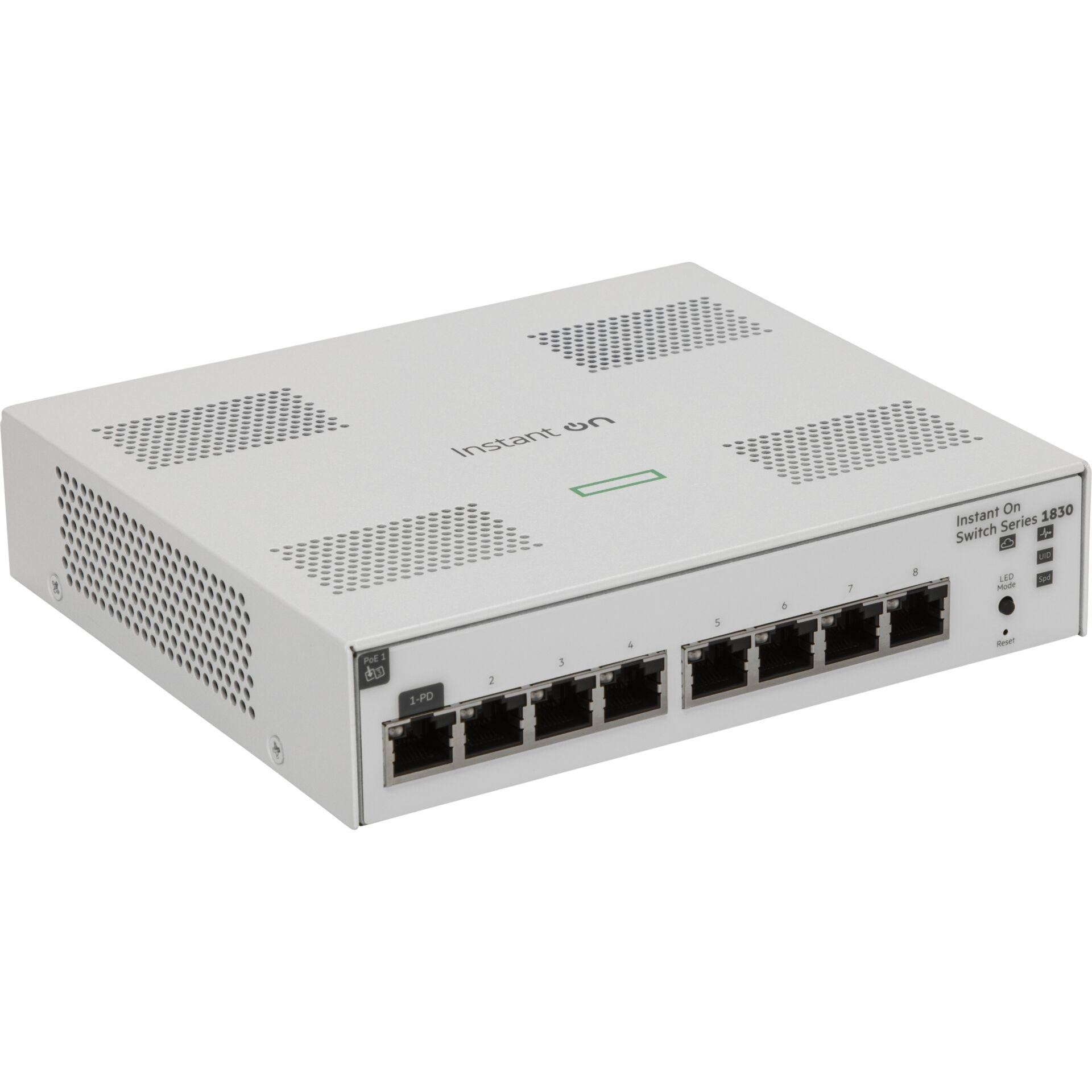 HPE Aruba Networking Networking Instant On Switch 8p Gigabit 1830 -