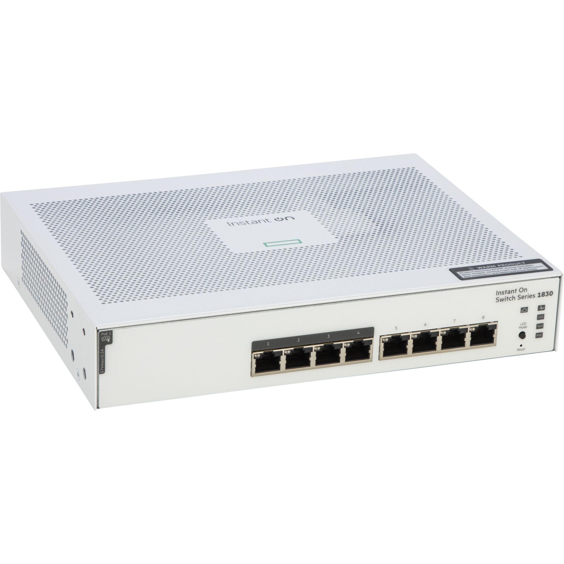 HPE Aruba Networking Networking Instant On Switch 8p Gigabit CL4 PoE