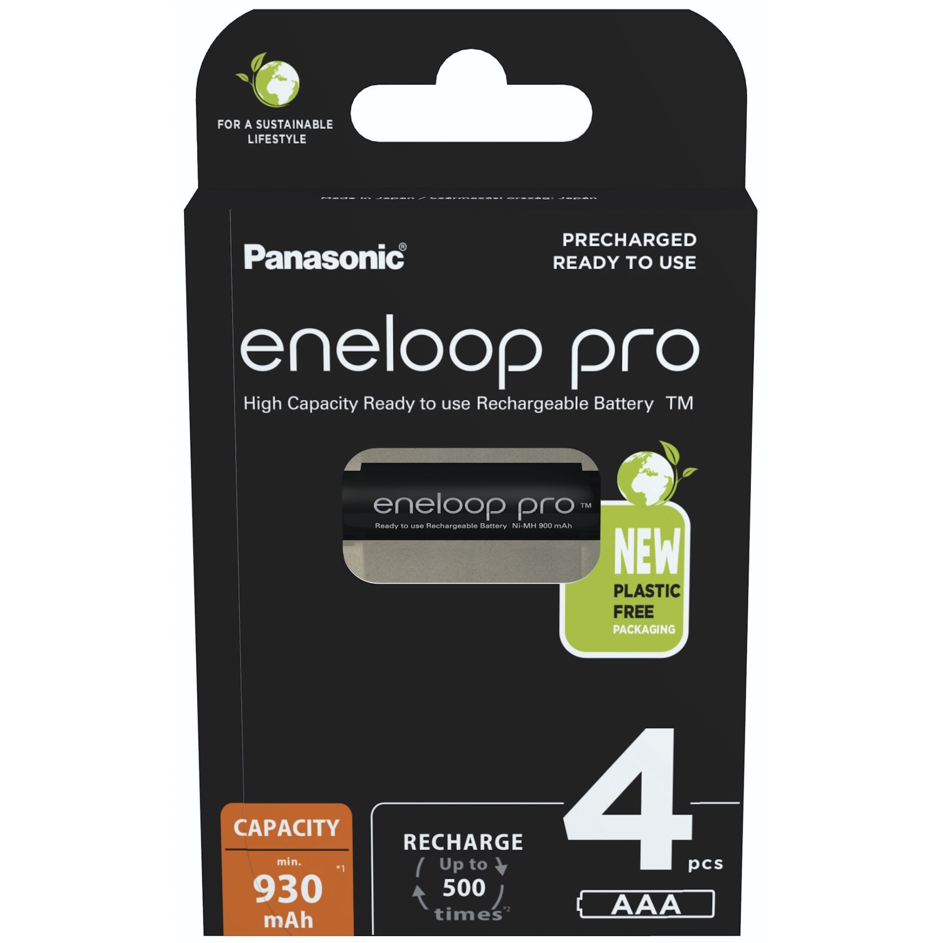 Panasonic BK-4HCCE/4BE household battery Rechargeable battery AAA
