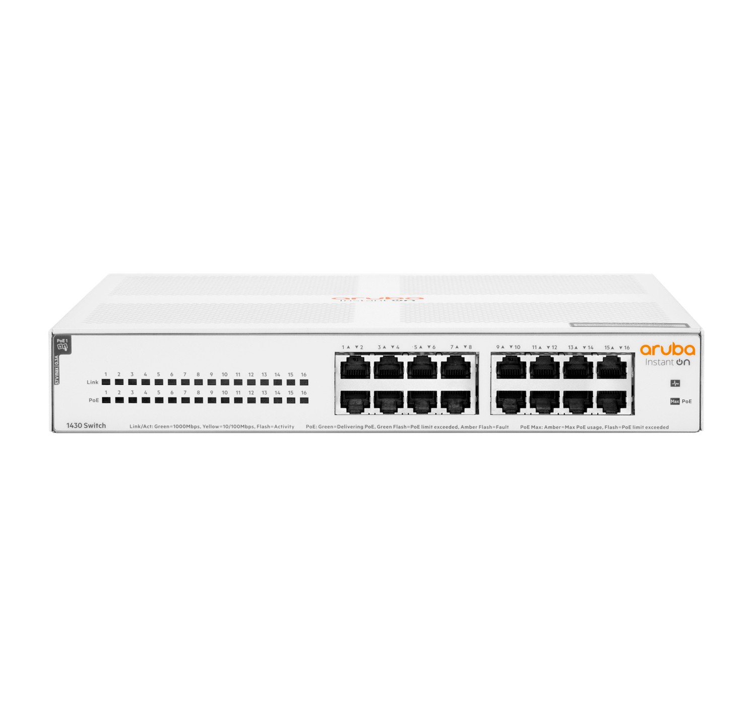 HPE Aruba Networking Networking Instant On Switch 16p Gigabit CL4 PoE