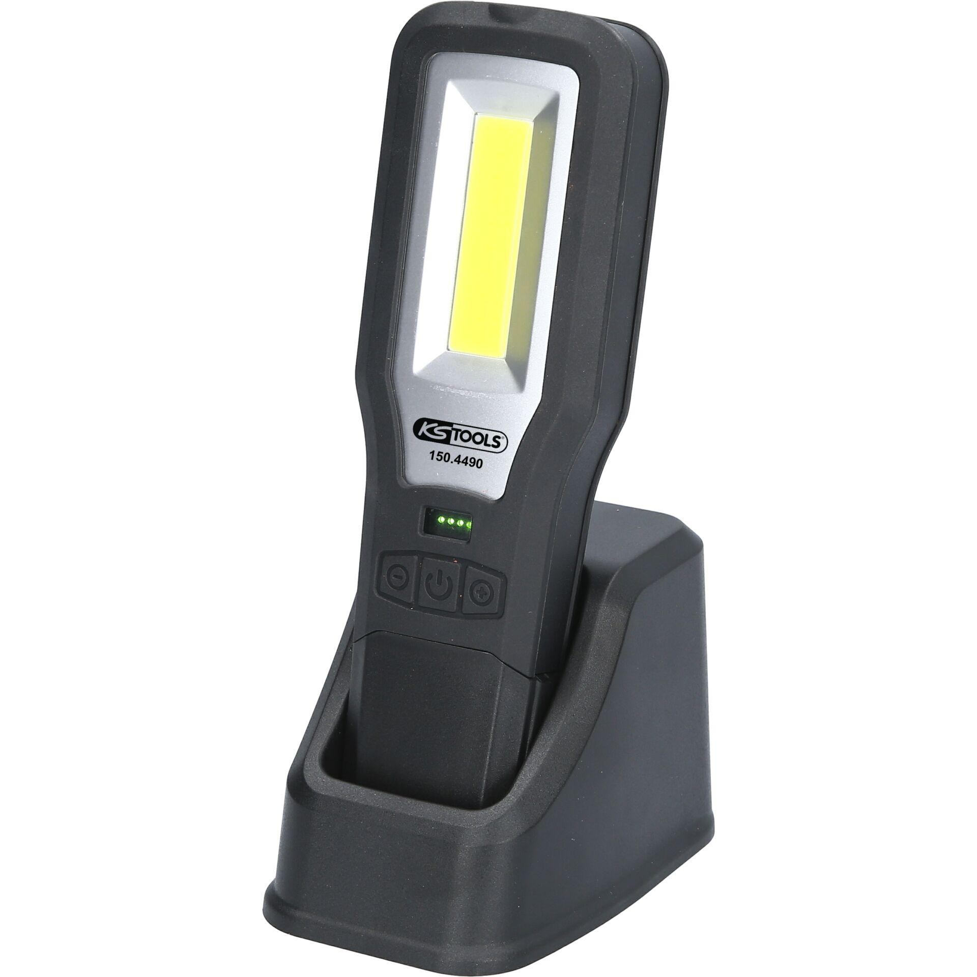 KS Tools 150.4490 Mobile Werkstatt-Handlampe, knickbar, 550 Lumen